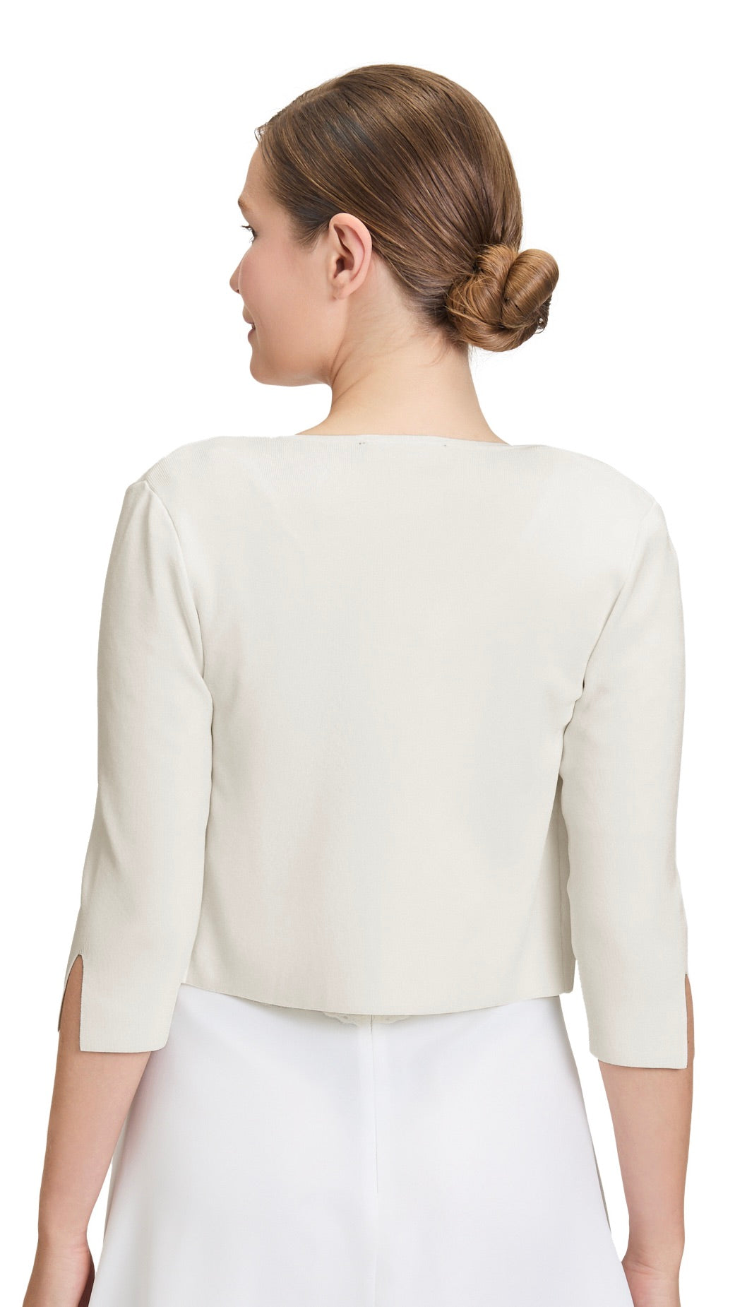 BOLERO EN MAILLE OFF WHITE VERA MONT 0226/4106
