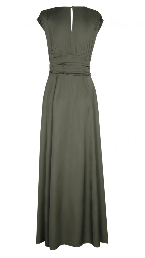 ROBE LONGUE VISCOSE 4177 CAROLINE BISS KAKI
