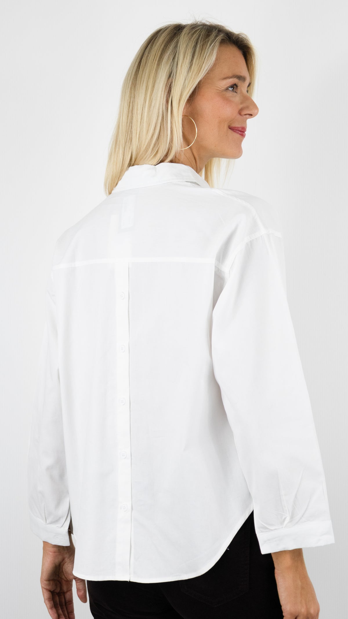 CHEMISE EN COTON POUR FEMME SEASON 14H605#COLOR_ECRU
