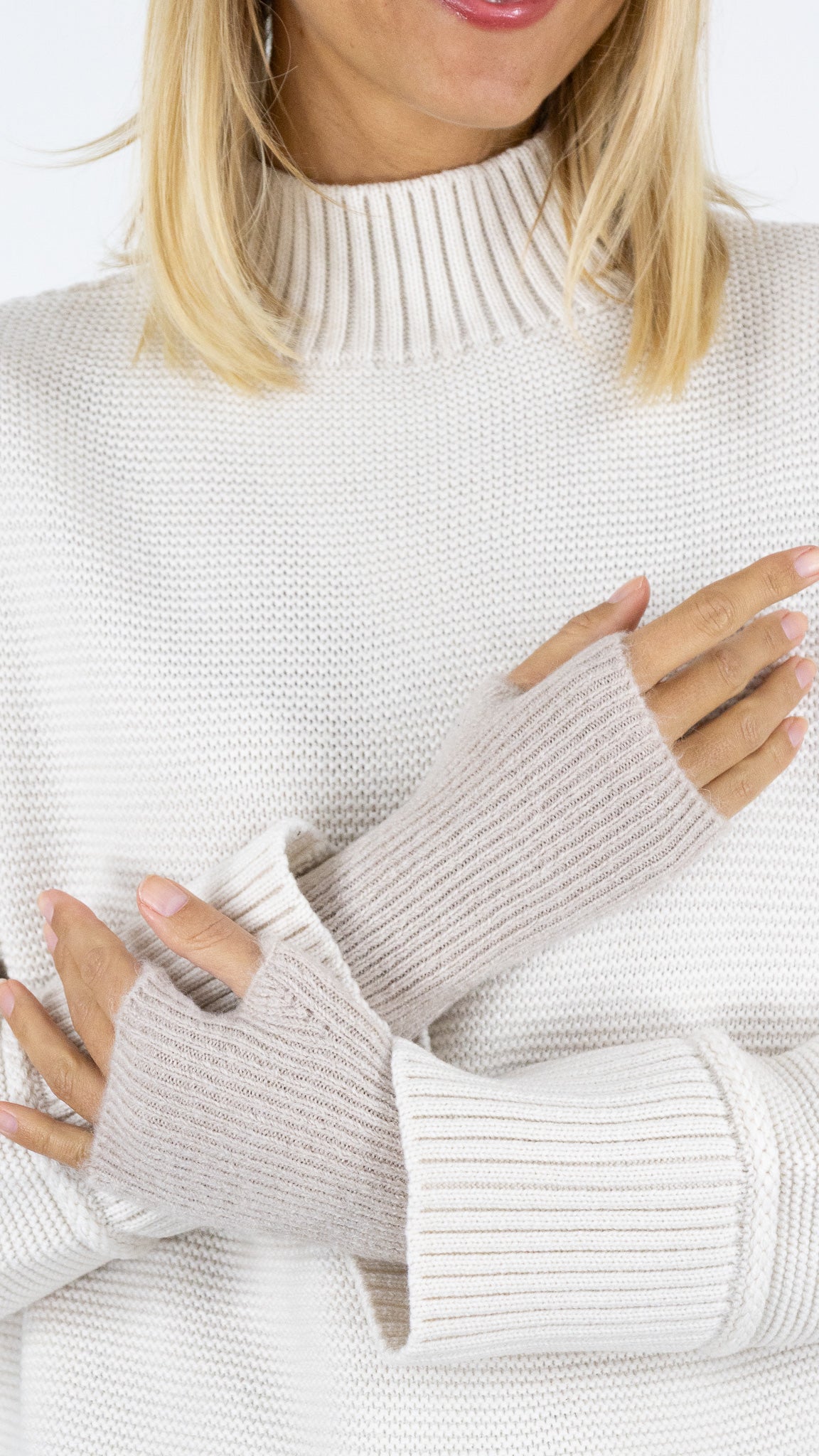 MITAINES COURTES FEMME 11147#color_BEIGE