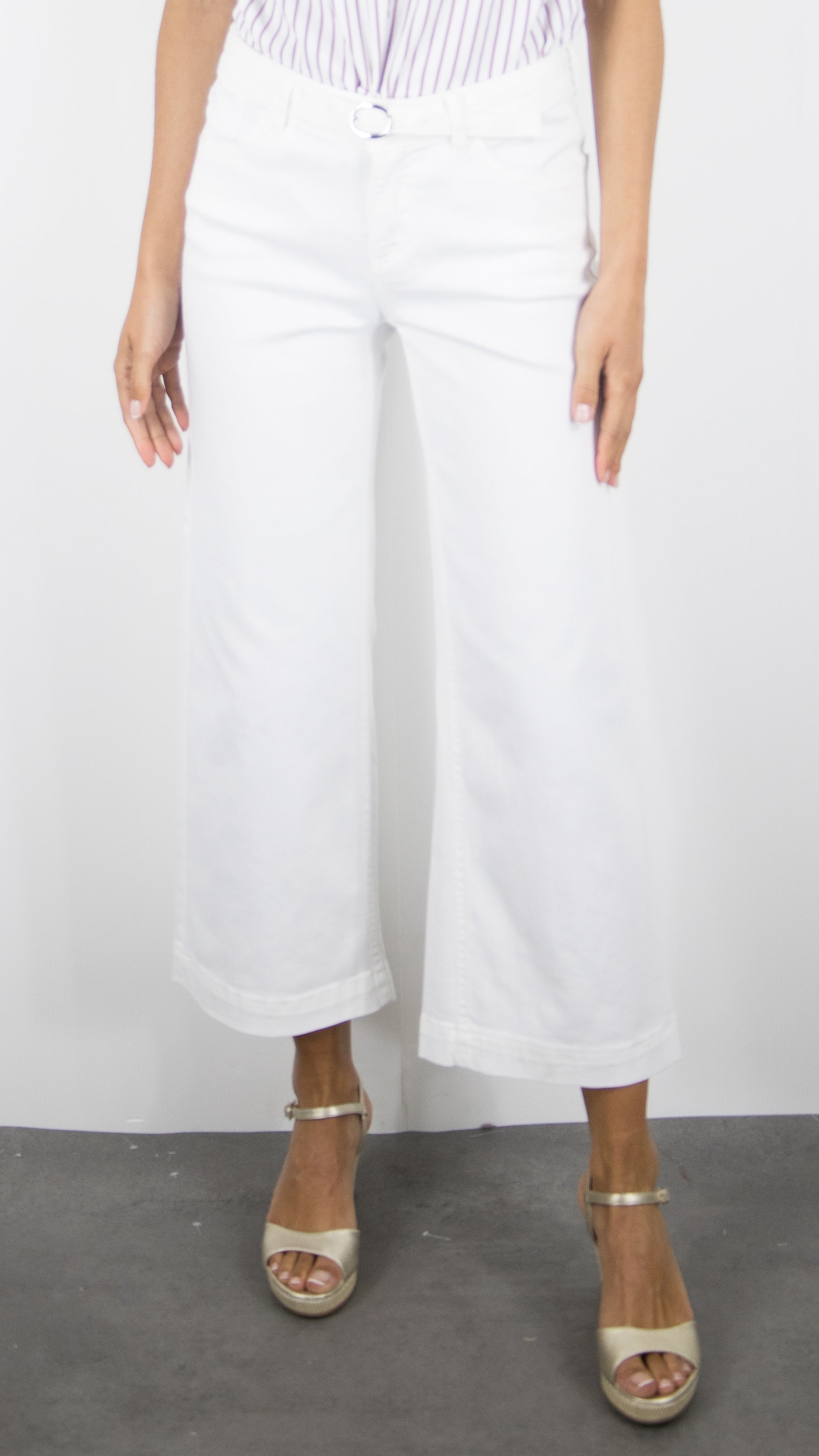PANTALON LARGE BLANC POUR FEMME TONI 12-33/1306-26