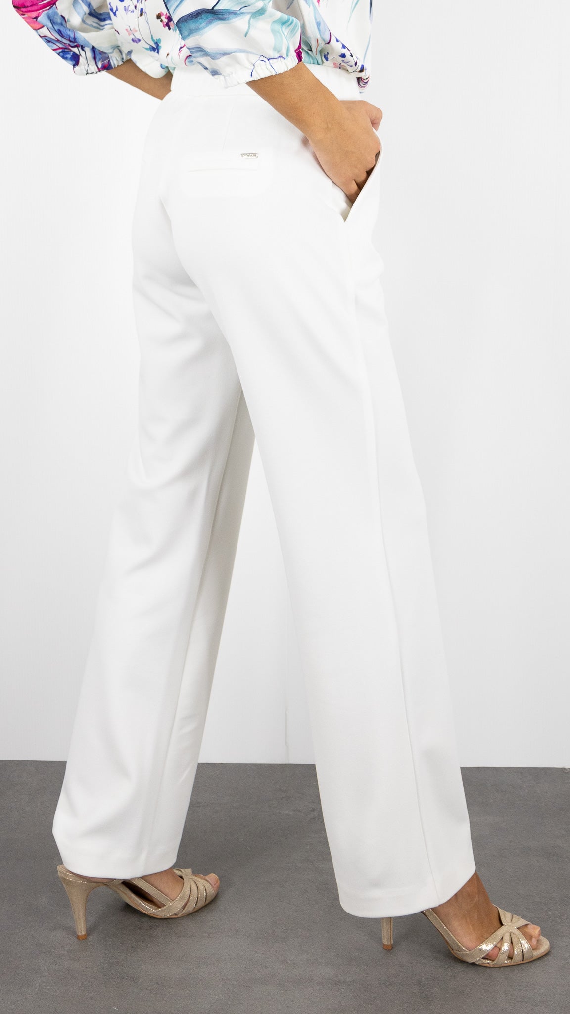 PANTALON LARGE EN CREPE TONI 1213/061/82009#COLOR_70/ECRU