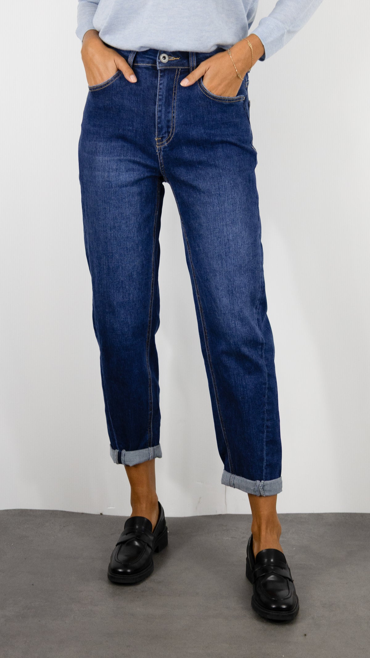 JEANS BARREL POUR FEMME STUDIO PARISIEN 1551