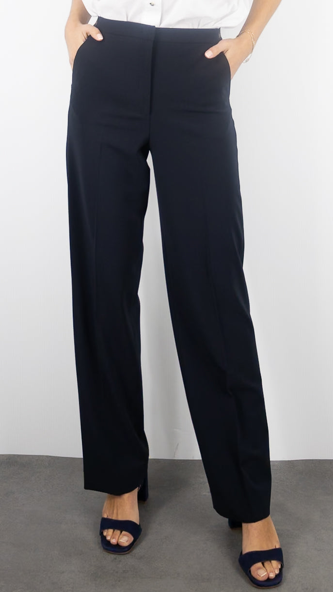 PANTALON DROIT DE VILLE TAILLE ELASTIQUE GERARD DAREL ALYCIA#COLOR_21/MARINE