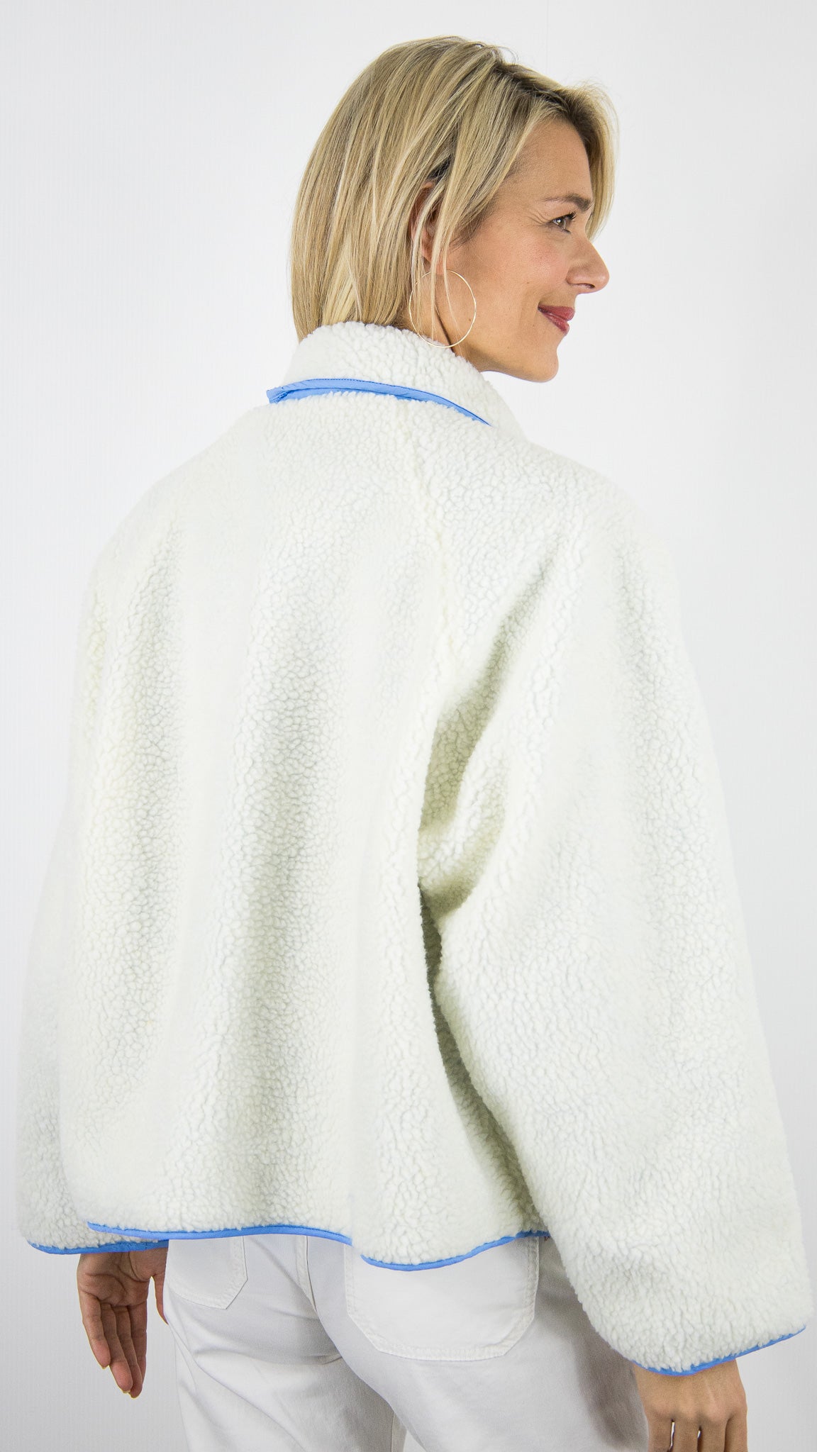 VESTE REVERSIBLE MOUTON FEMME SEASON 16G402#COLOR_CIEL