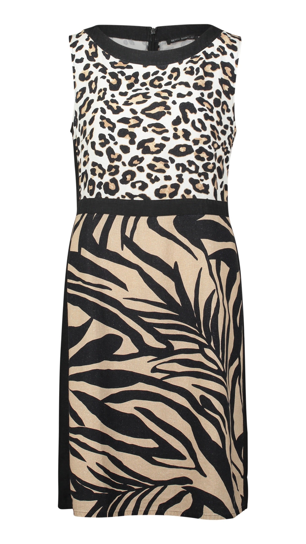 ROBE IMPRIMEE LEOPARD EN LIN BETTY BARCLAY 1718/1212
