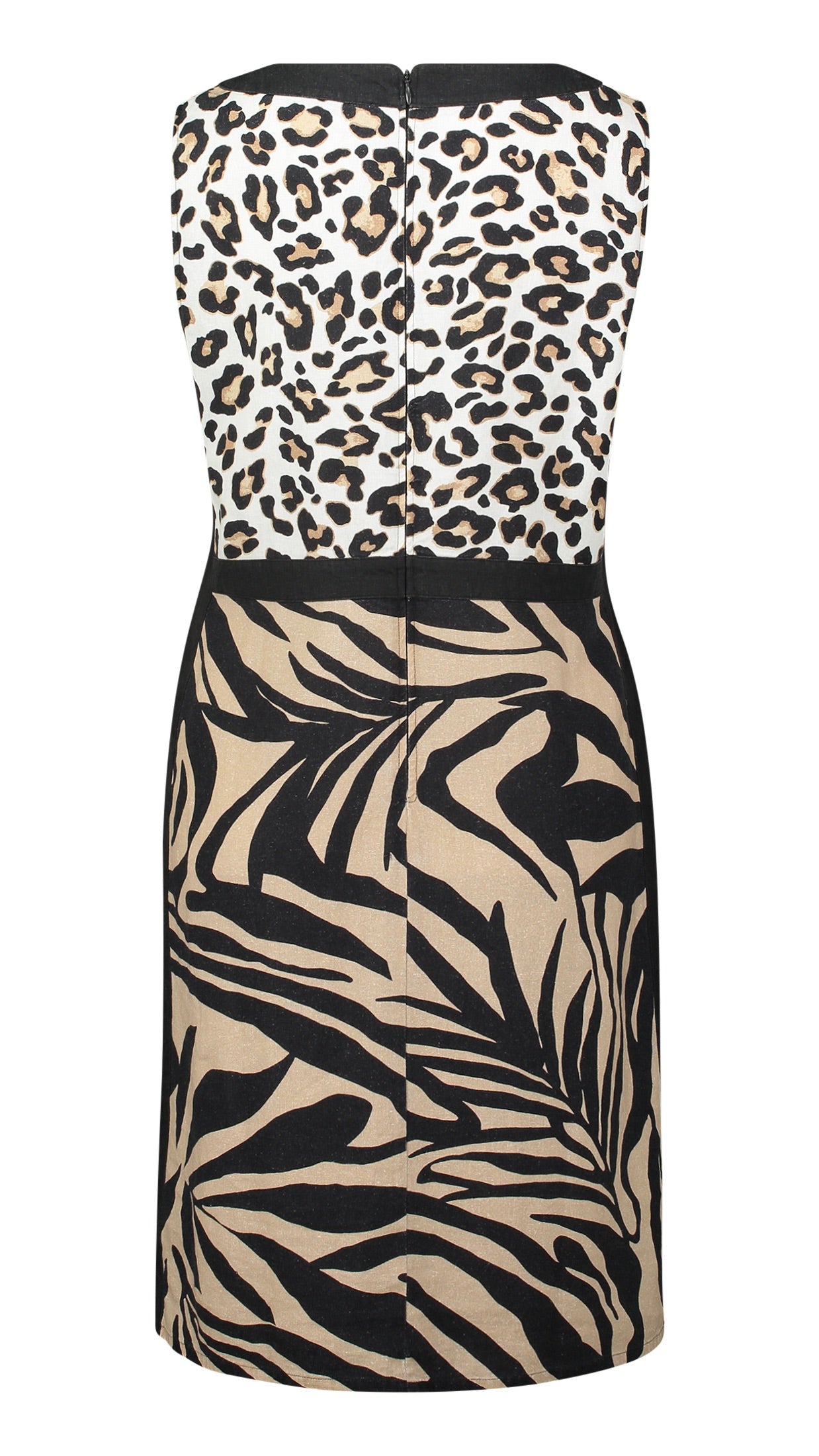 ROBE IMPRIMEE LEOPARD EN LIN BETTY BARCLAY 1718/1212