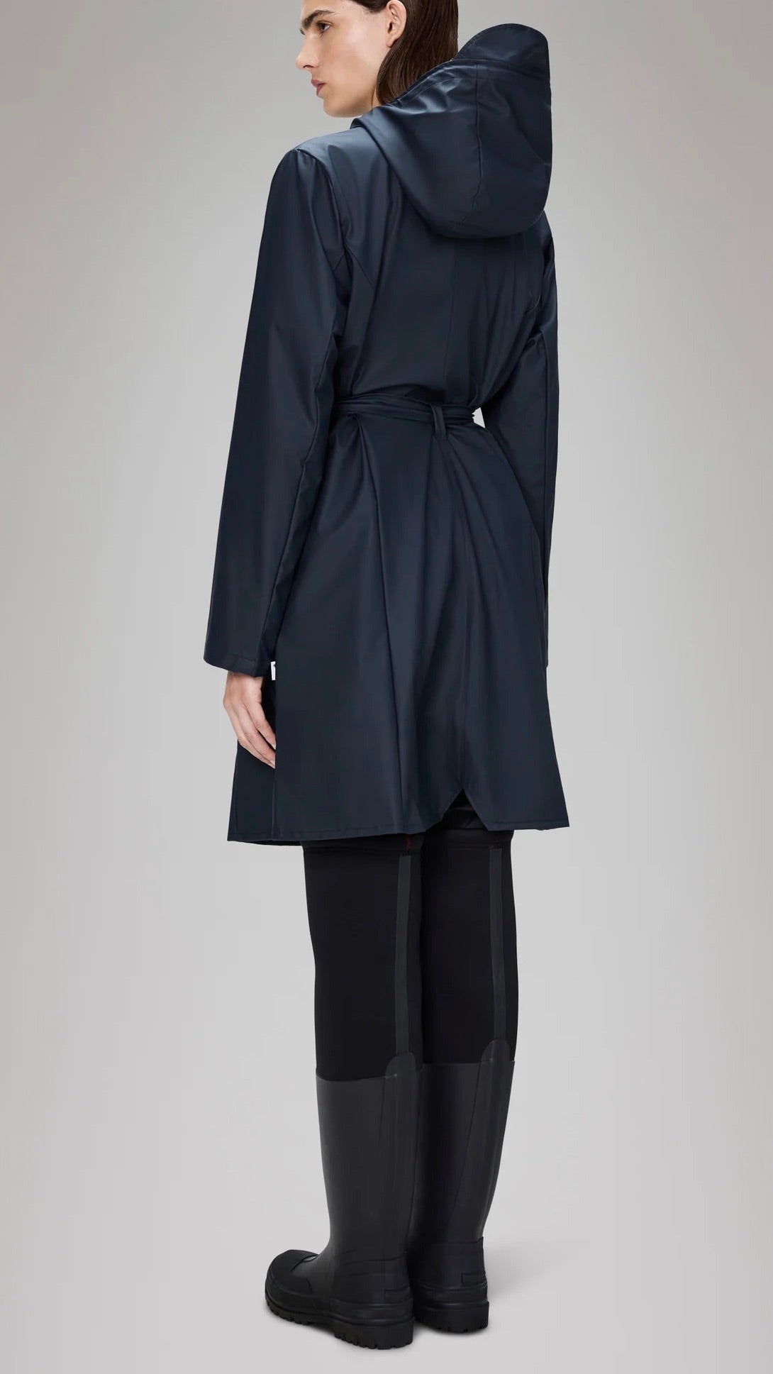 PARKA EVASEE A CEINTURE IMPERMEABLE MARINE RAINS 18130/CURVE LONG JACKET