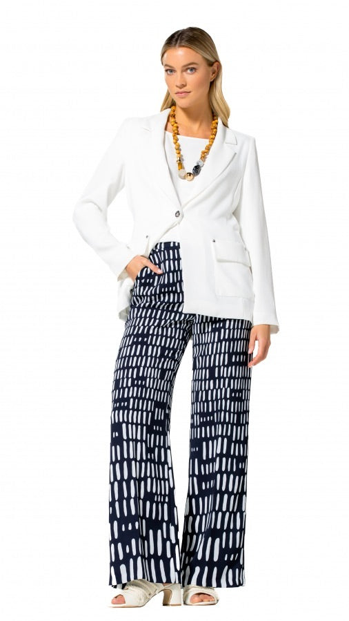 BLAZER SOUPLE EN CREPE ECRU CAROLINE BISS 1820