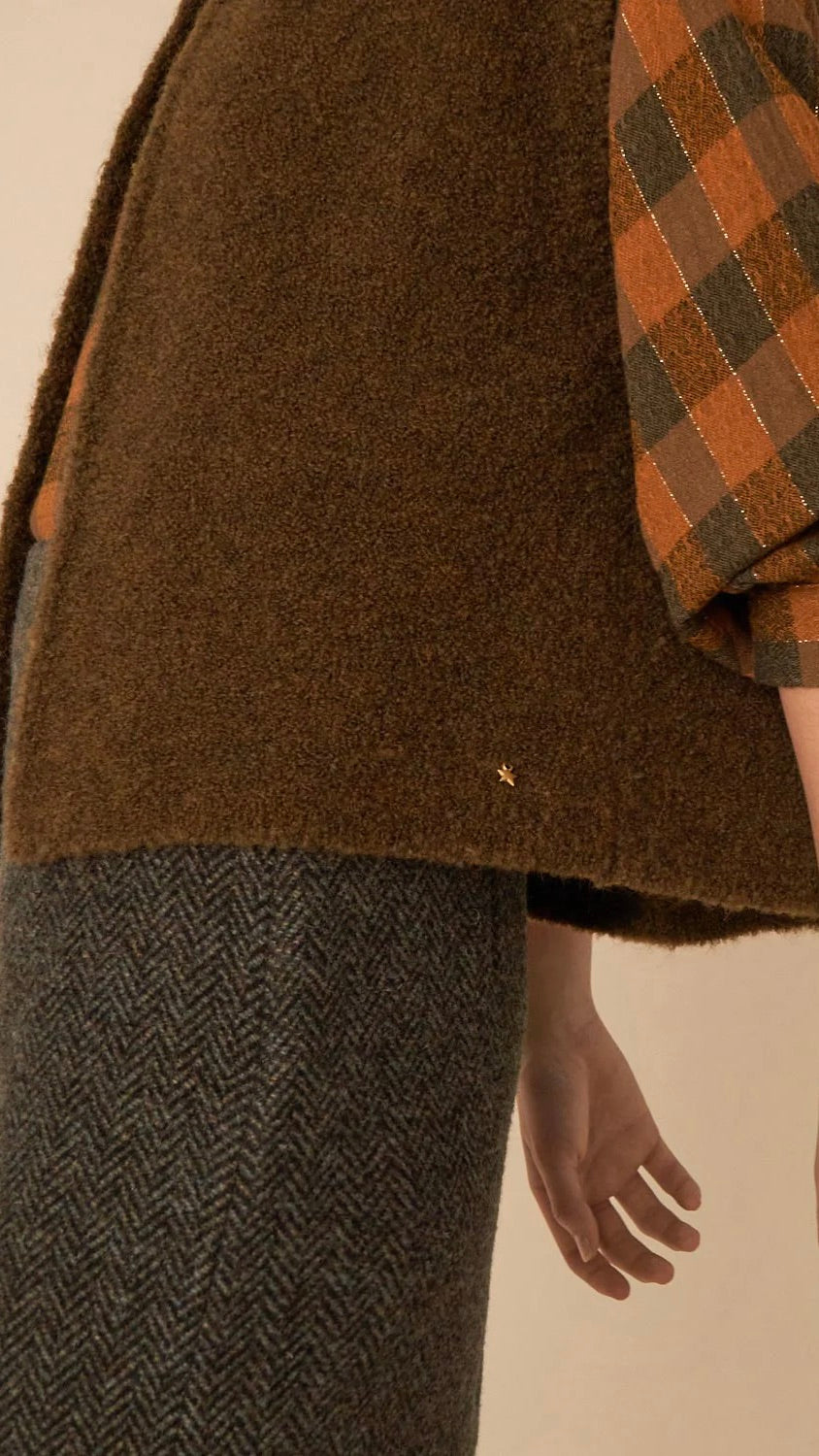 GILET OUVERT DES PETITS HAUTS ACHILLE PICKLES CORNICHONS