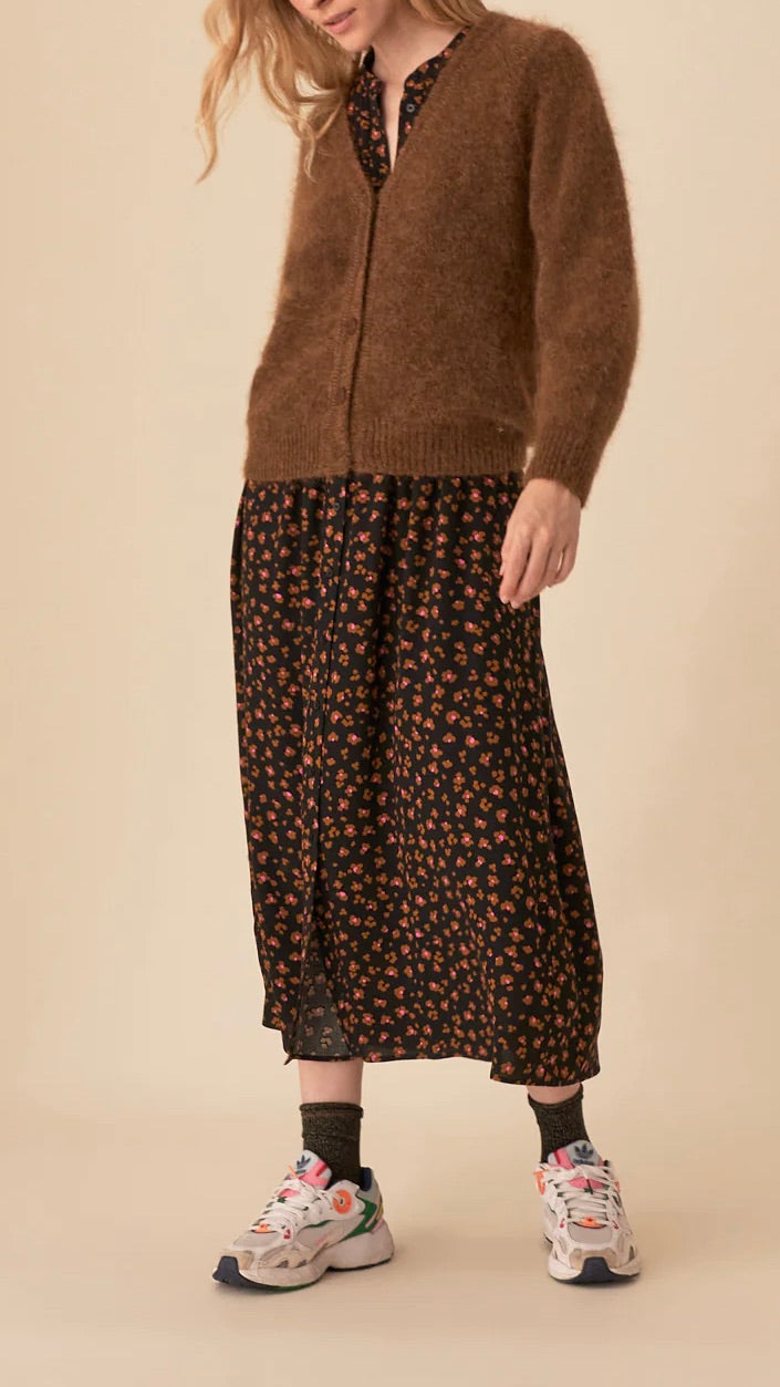 GILET DES PETITS HAUTS BALOHA MOKA CAMEL