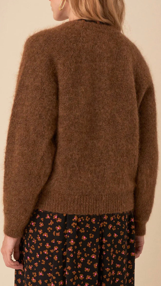 GILET DES PETITS HAUTS BALOHA MOKA CAMEL