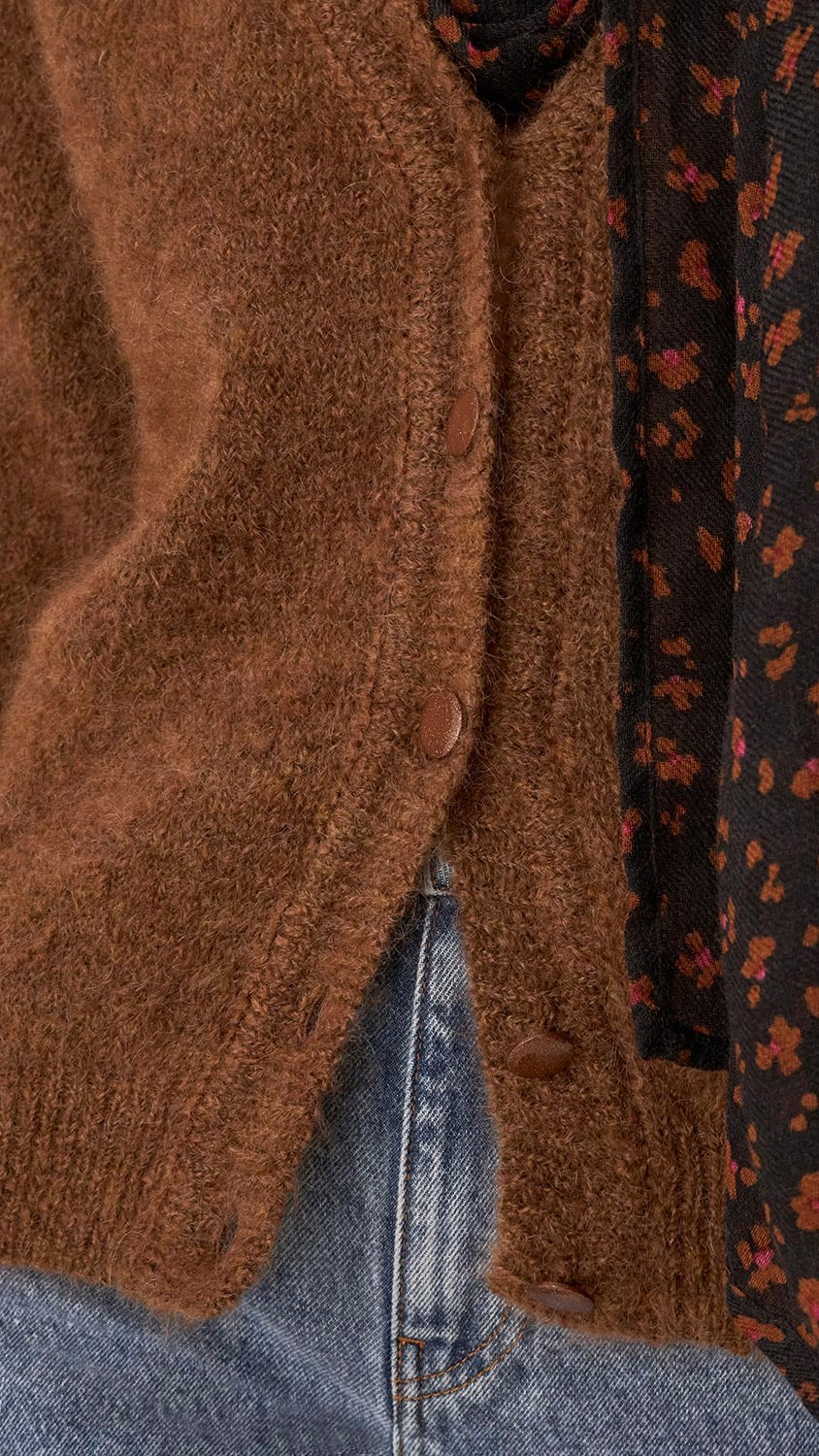 GILET DES PETITS HAUTS BALOHA MOKA CAMEL