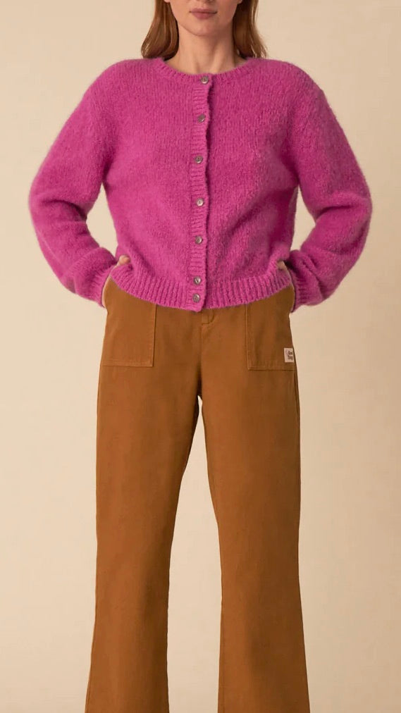 CARDIGAN DES PETITS HAUTS DUSKO CRUSH MAGENTA