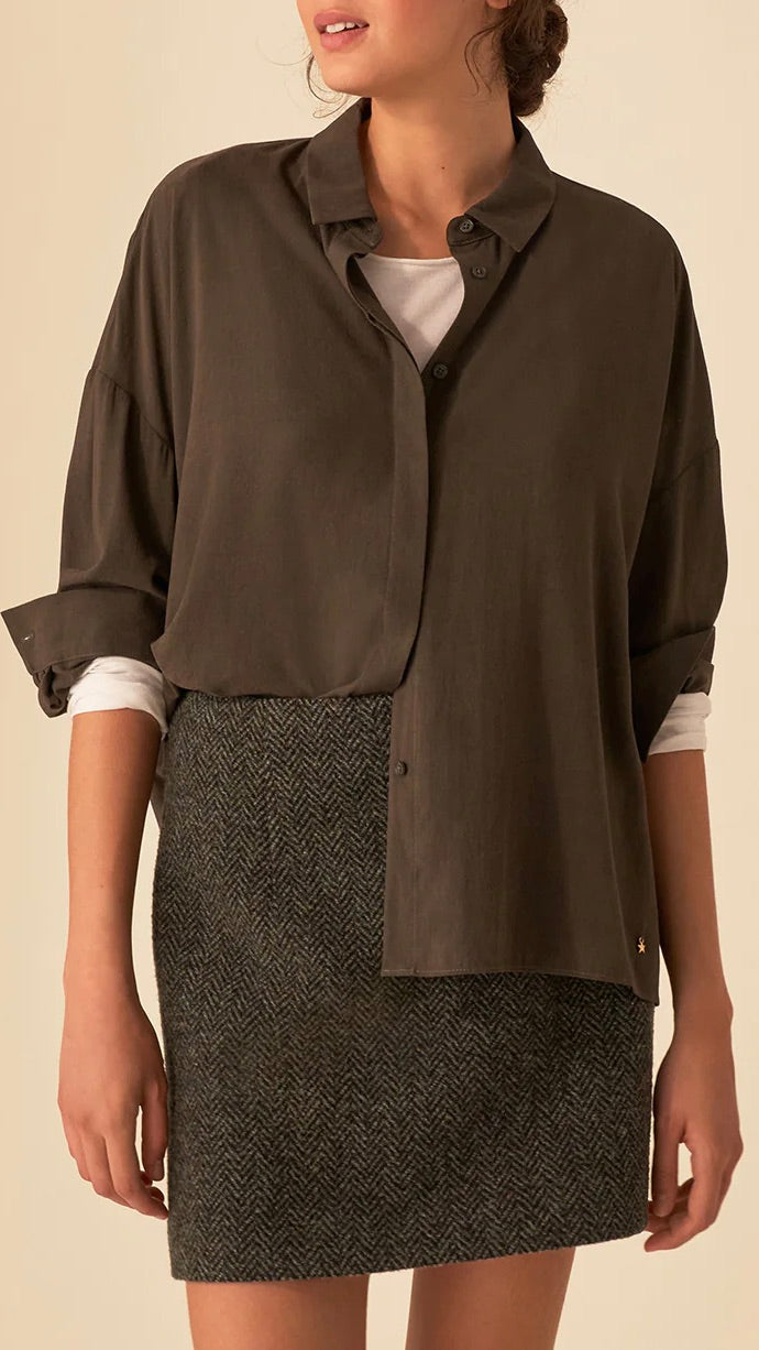 CHEMISE DES PETITS HAUTS SOKI PICKLES KAKI