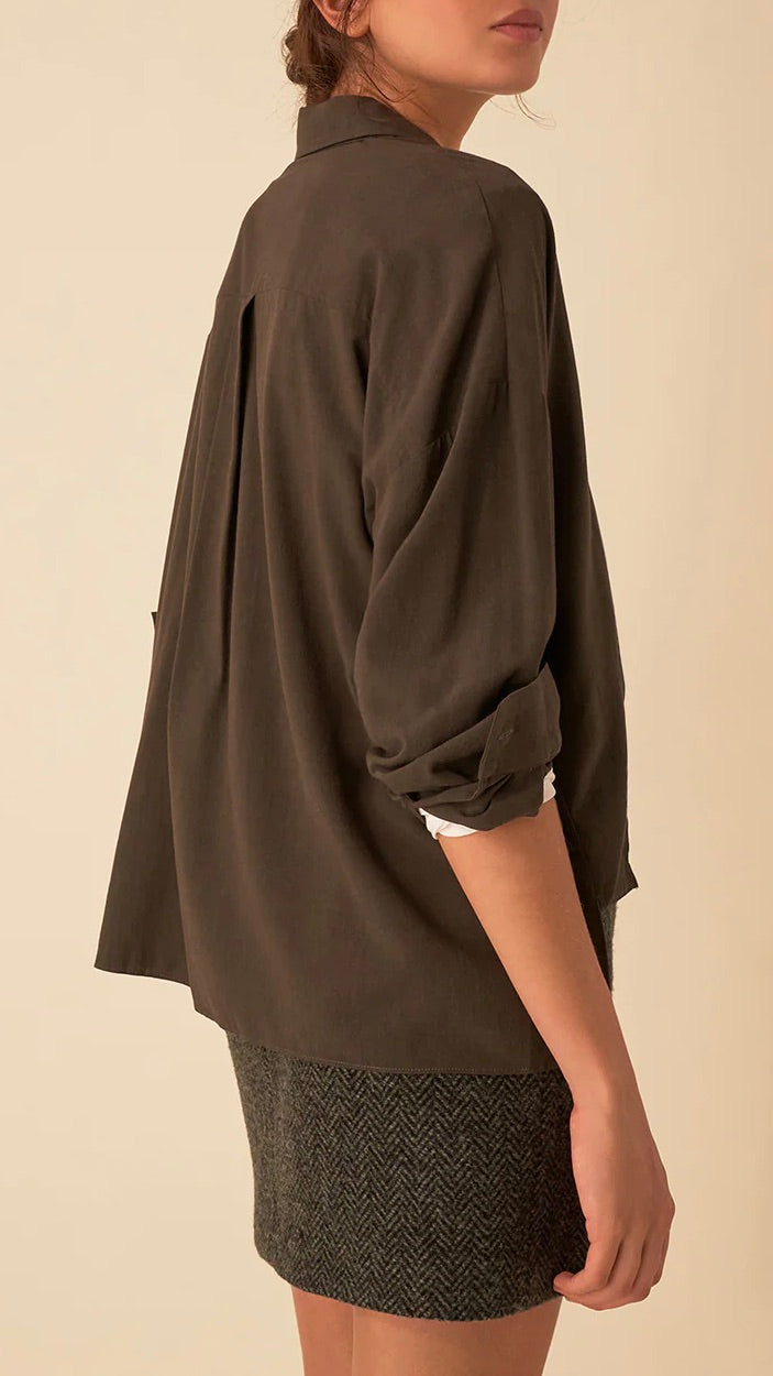 CHEMISE DES PETITS HAUTS SOKI PICKLES KAKI