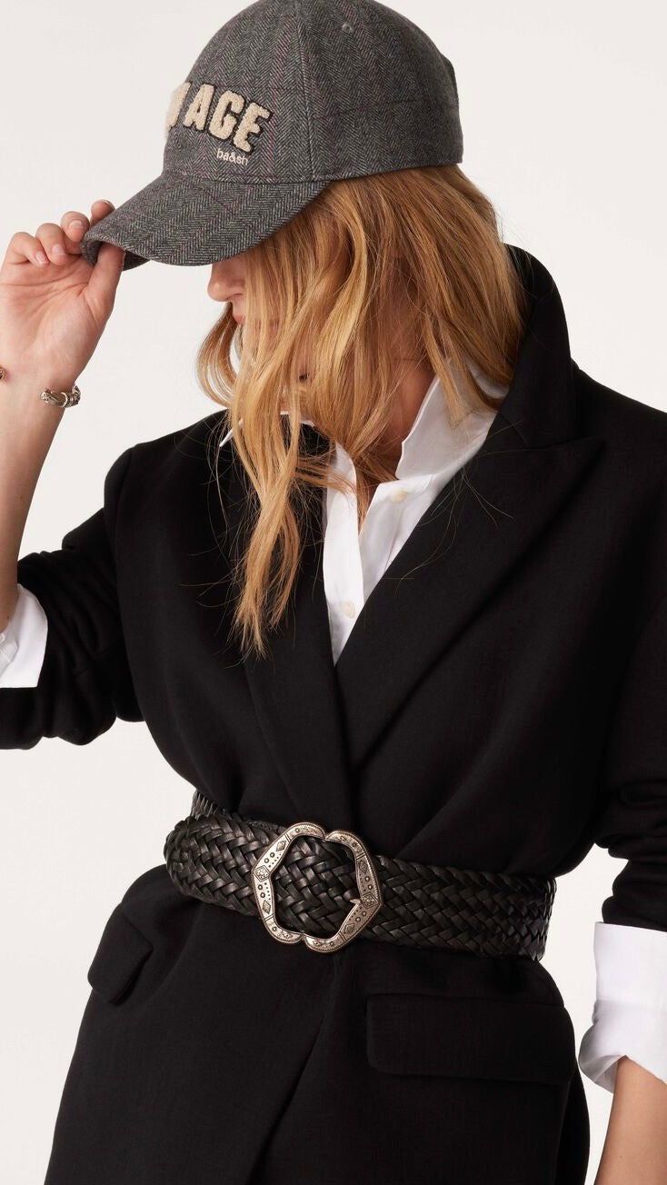 VESTE TAILLEUR MANTEAU NOIR BASH BABY