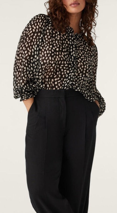 CHEMISE FLUIDE IMPRIMEE BINGO BASH NOIR