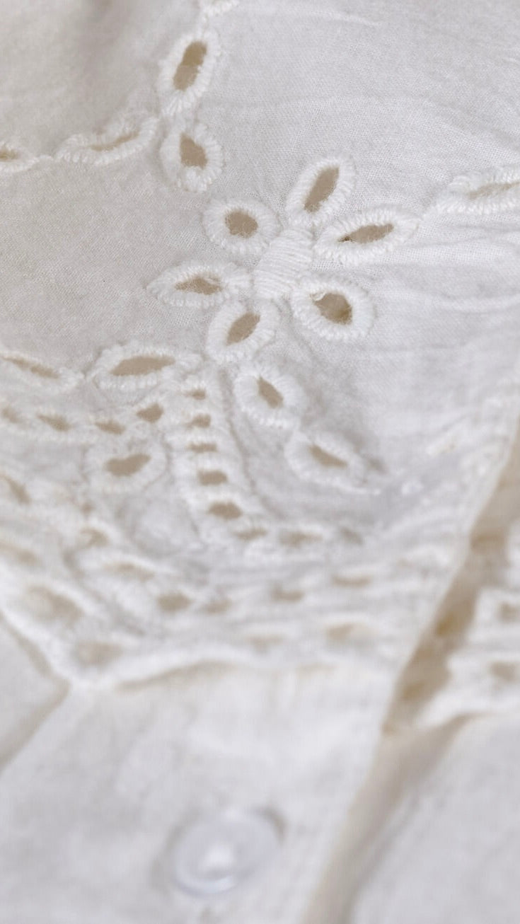 CHEMISE EN BRODERIE ANGLAISE ECRU BASH SARAH