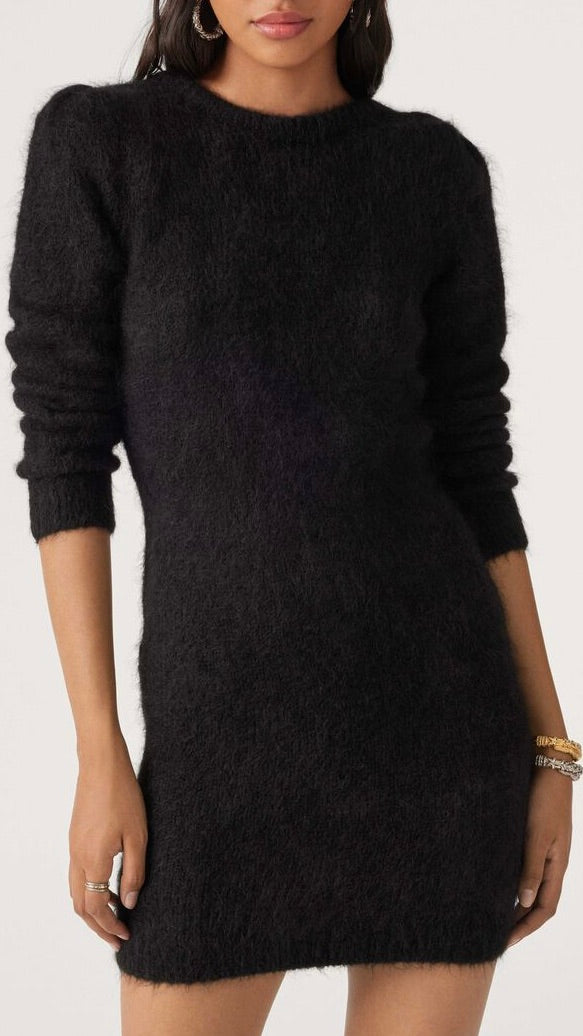 ROBE EN MAILLE BASH TUNIA NOIR