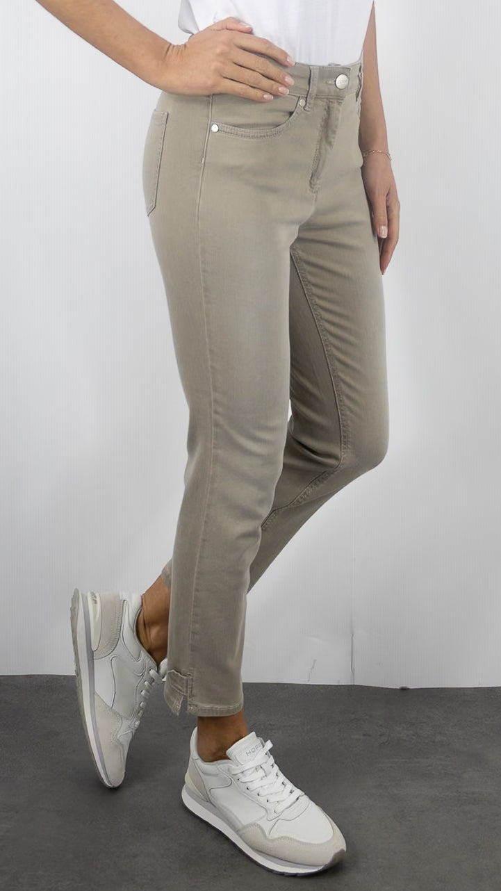JEANS 7/8 BE LOVED DELAVE FEMME TONI 11-32/1226-60 KAKI DELAVE