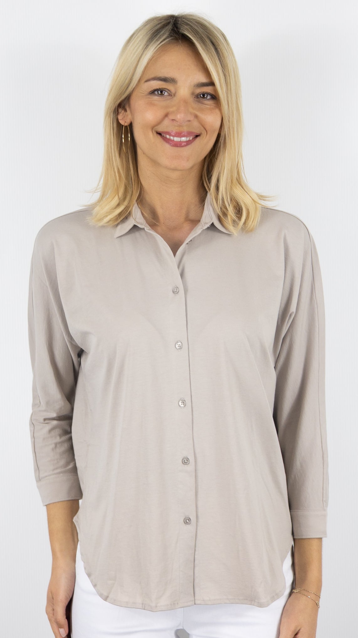 TEE-SHIRT POLO OVERSIZE BEIGE POLO ANONYM NORMA