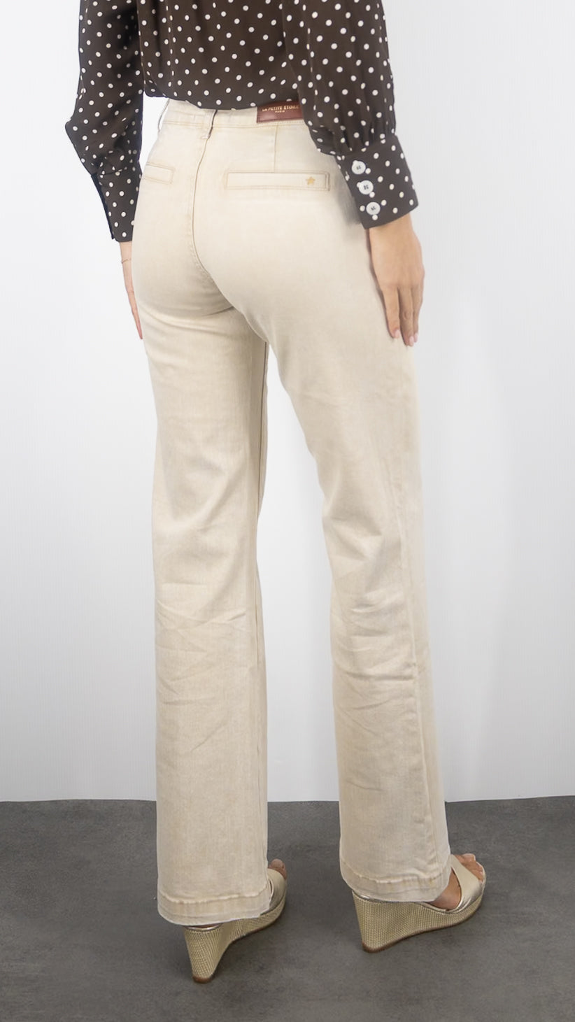 JEANS FLARE BRUT LA PETITE ETOILE SONNY#COLOR_13/BEIGE