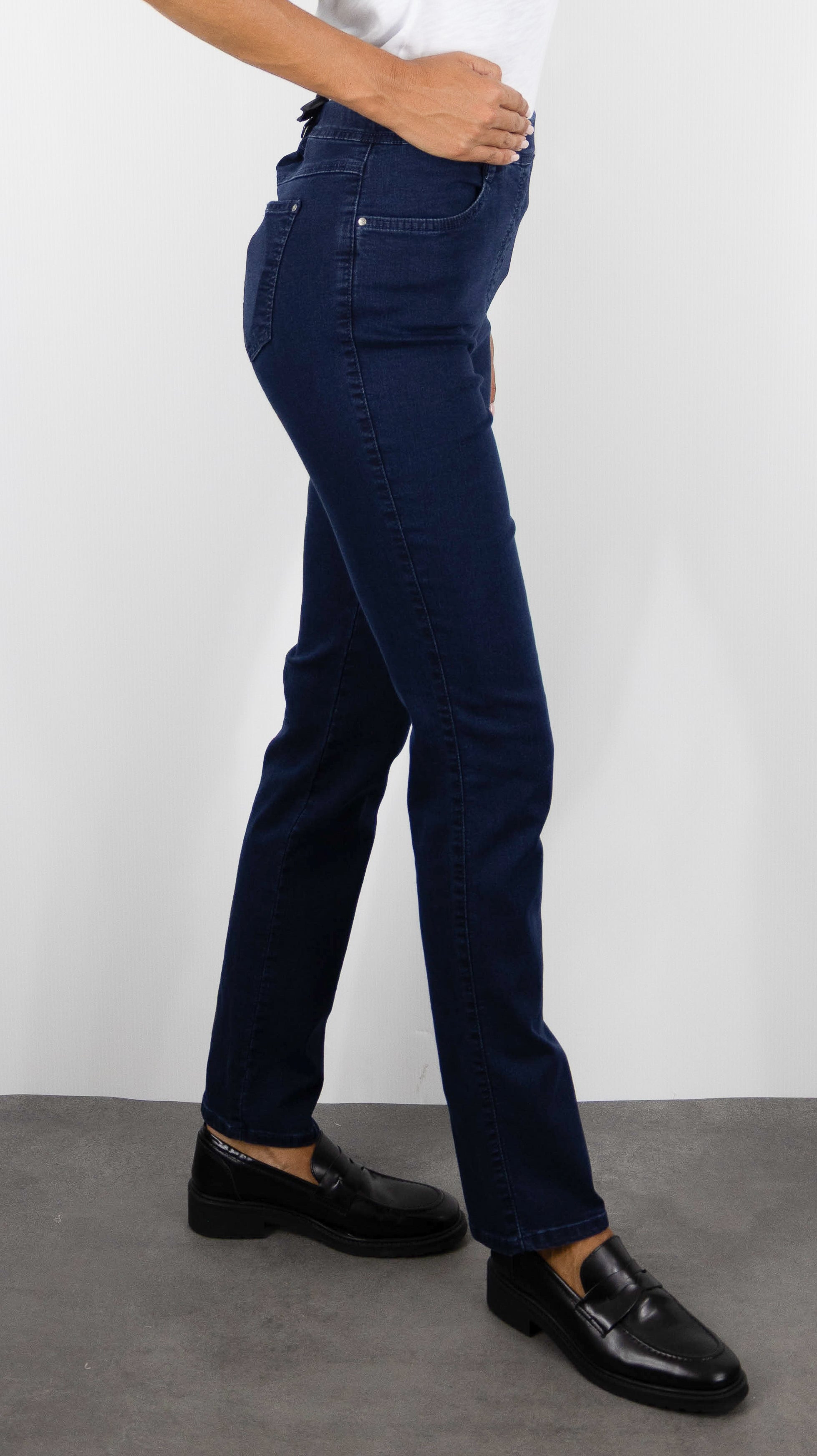 JEANS SLIM TAILLE ELASTIQUE BLEU DENIM TONI 21-31 2800-001 ALICE