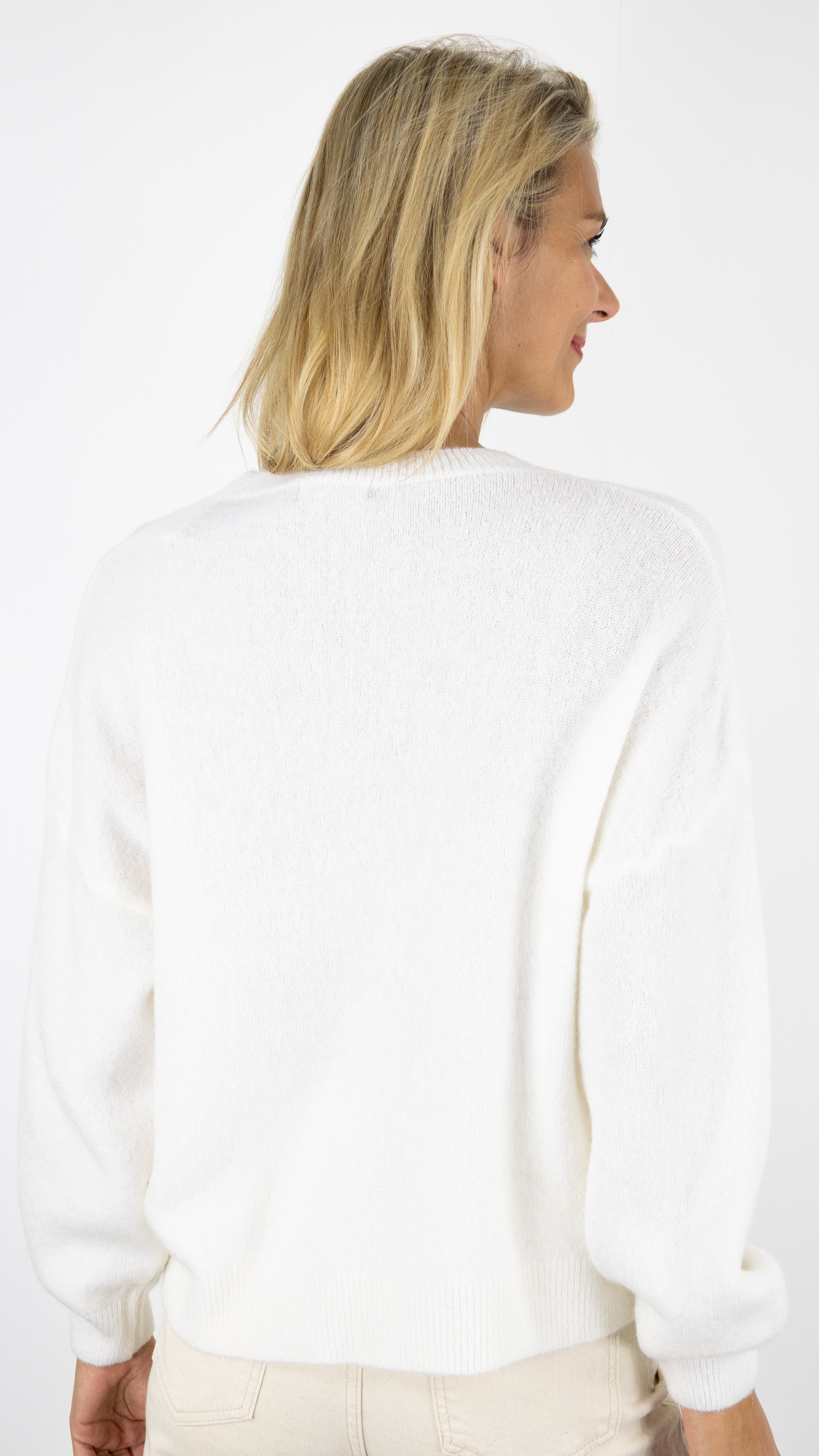 PULL COL ROND EVASE EN BABY ALPAGA NAIS 23197#COLOR_ECRU