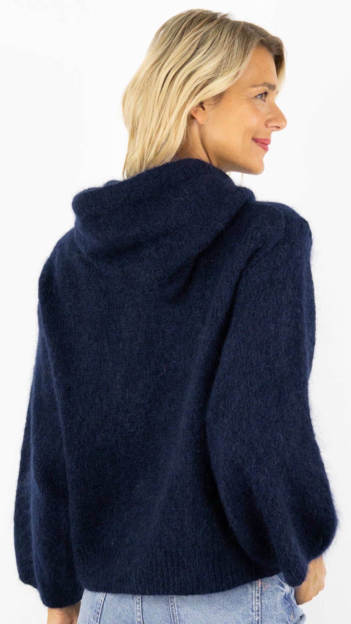 GILET ZIPPE A CAPUCHE NAIS 25090#COLOR_MARINE