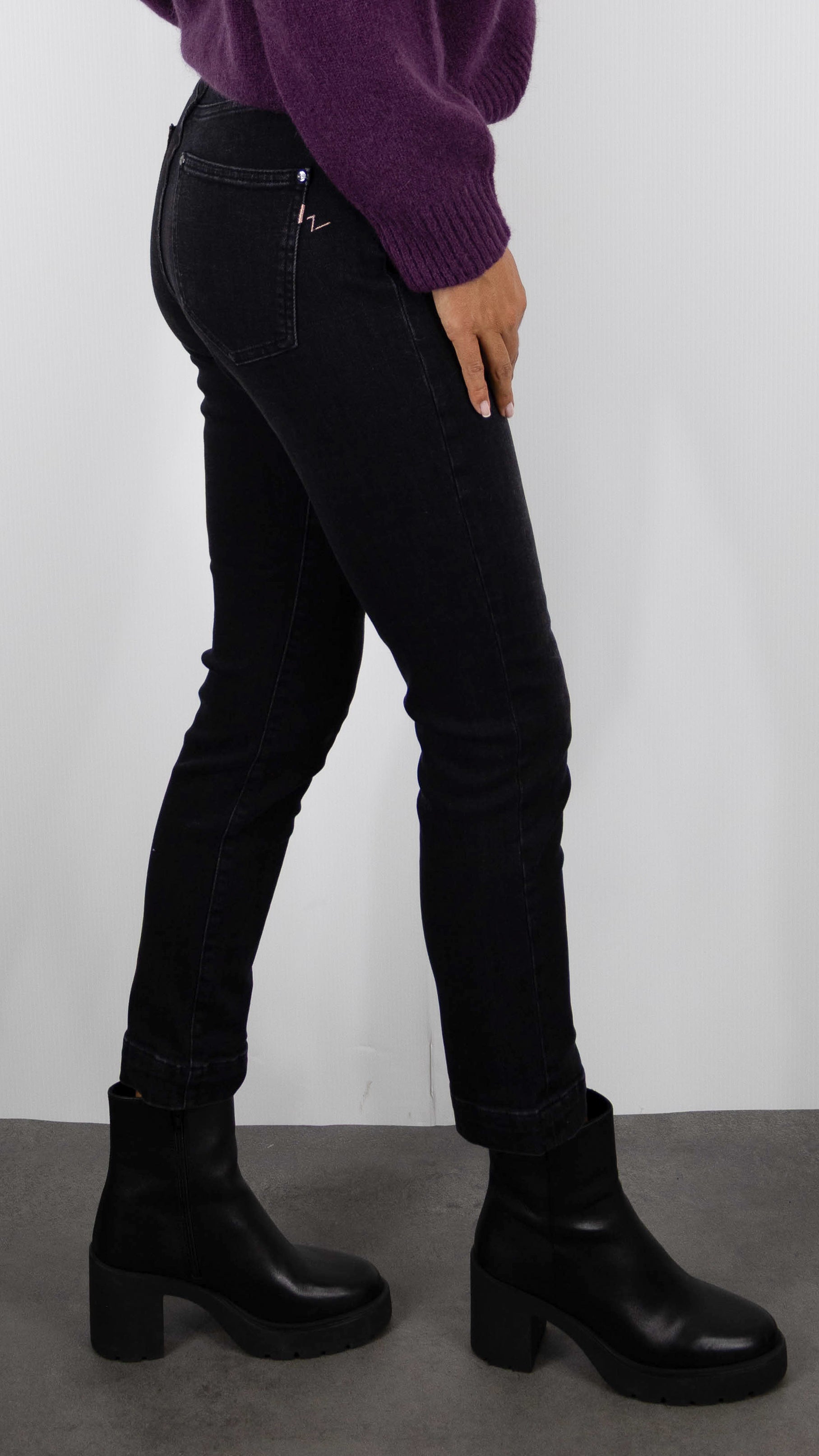 JEANS DROIT TAILLE HAUTE BRUT ISLOW MARIN RECYCLED BLUE#COLOR_DARK VINTAGE/ANTRA
