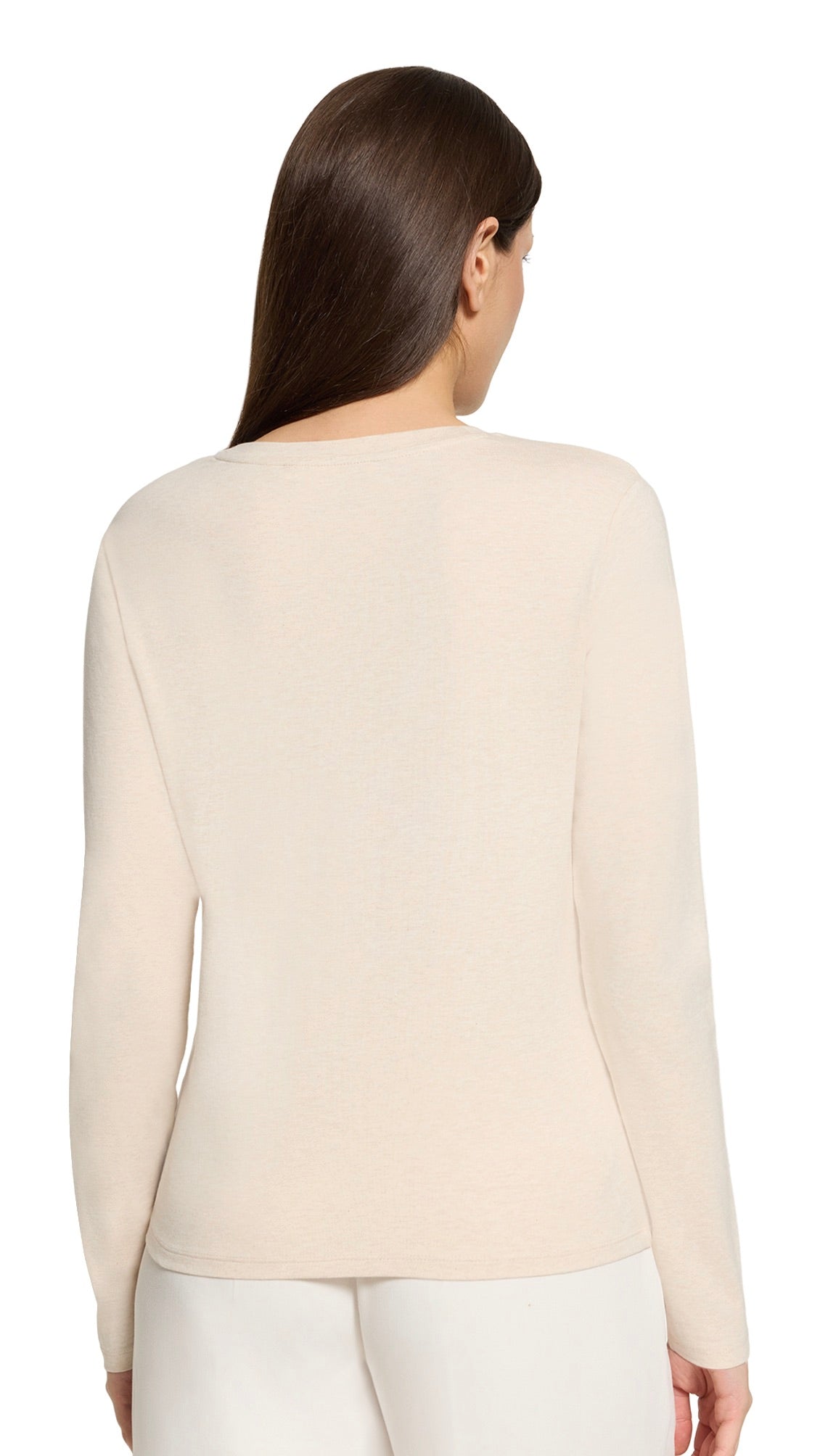 TEE SHIRT BASIQUE COL ROND EN COTON POUR FEMME 2585-3122 BETTY&CO#COLOR_1712/CREAM