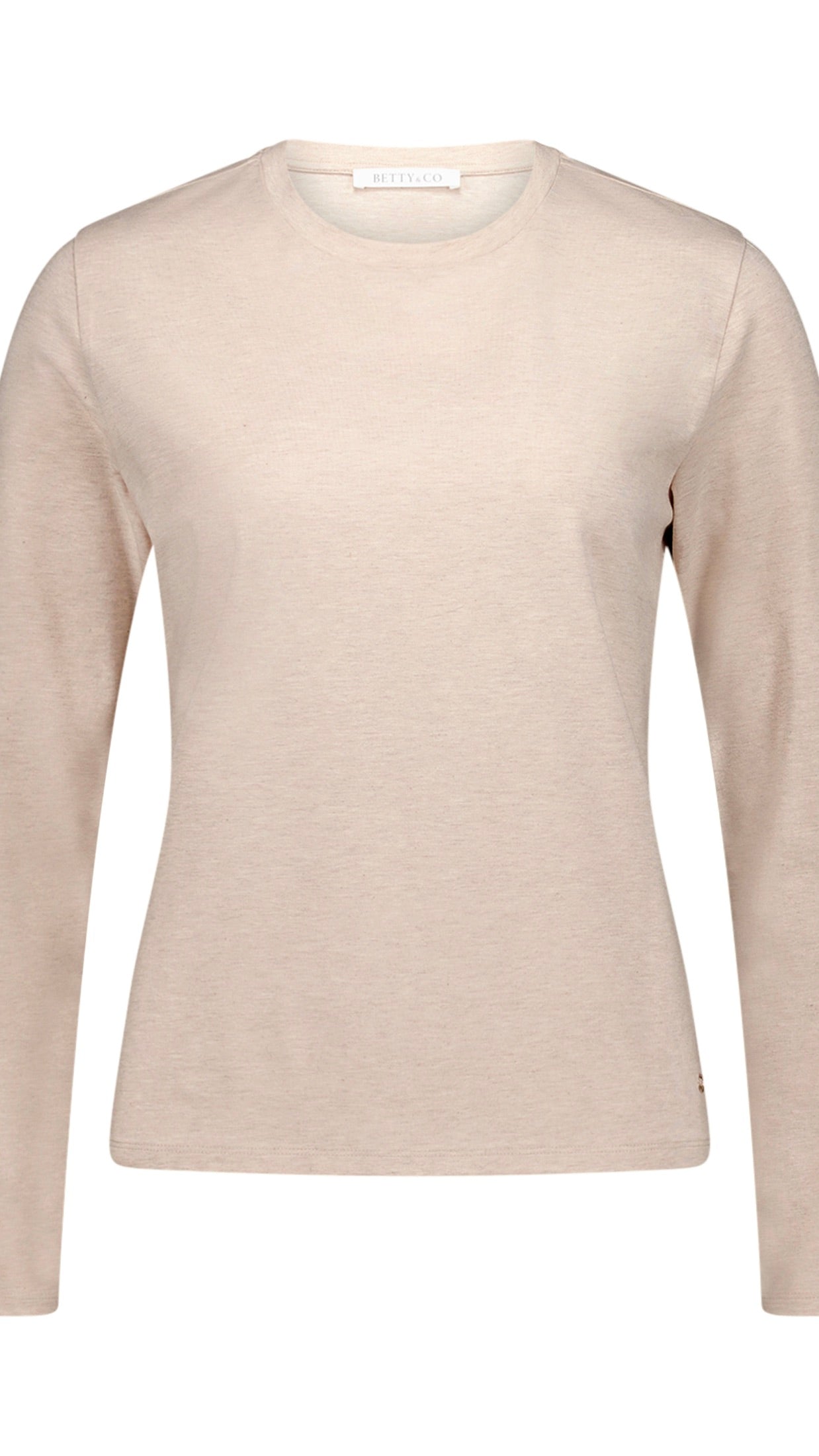 TEE SHIRT BASIQUE COL ROND EN COTON POUR FEMME 2585-3122 BETTY&CO#COLOR_7714_TAUPE