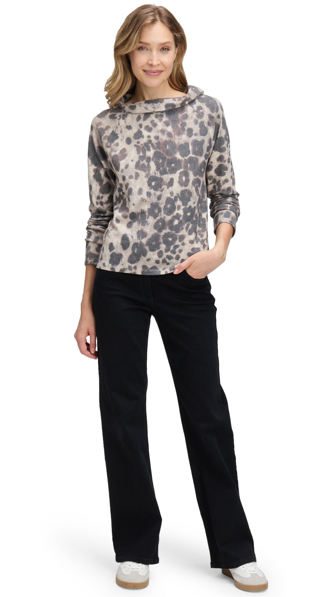 PULL IMPRIME COL BENITIER FEMME  BETTY BARCLAY 2629/1512