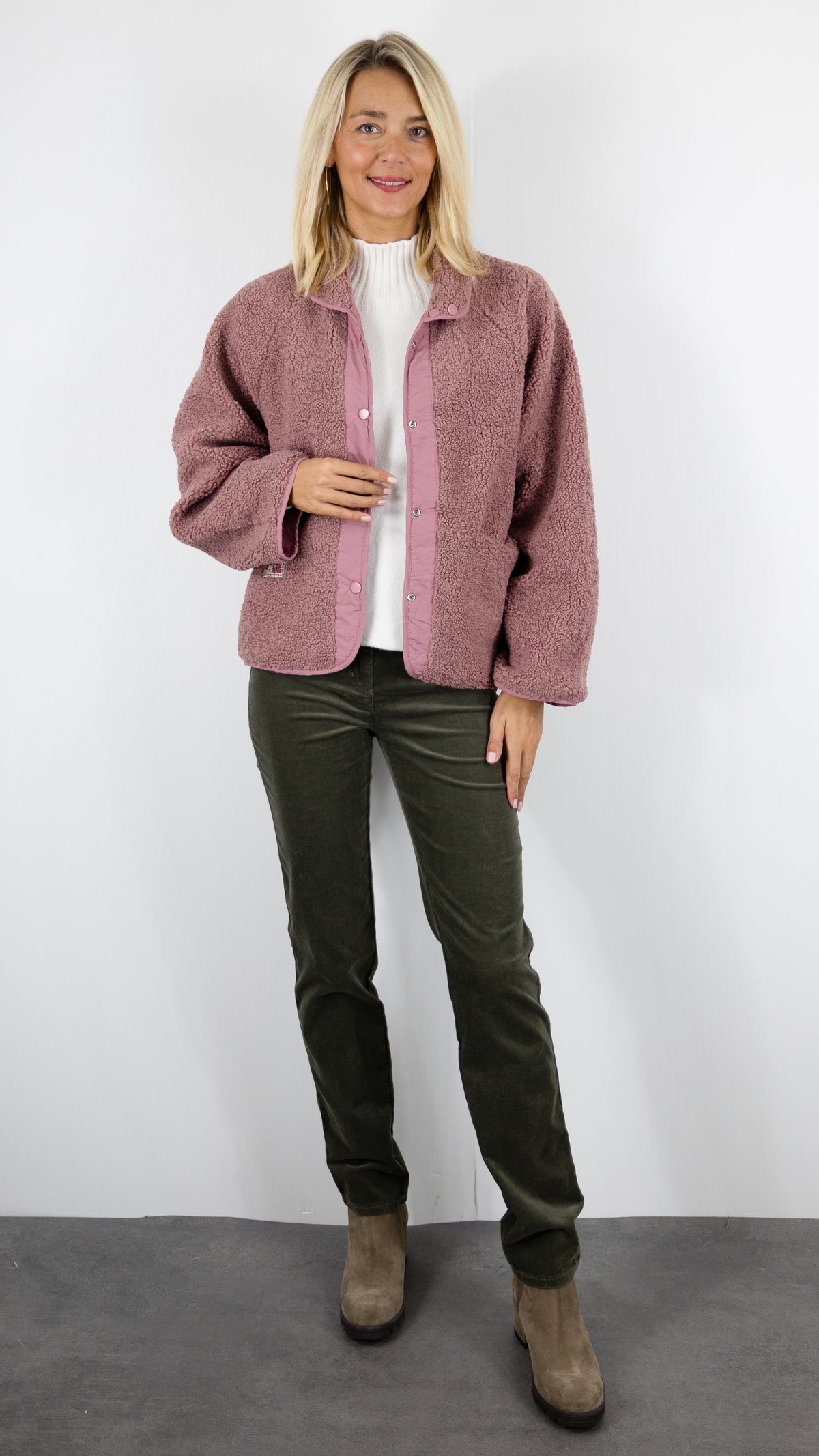 VESTE MOUTON SHERPA BOIS DE ROSE POUR FEMME SEASON 16G275