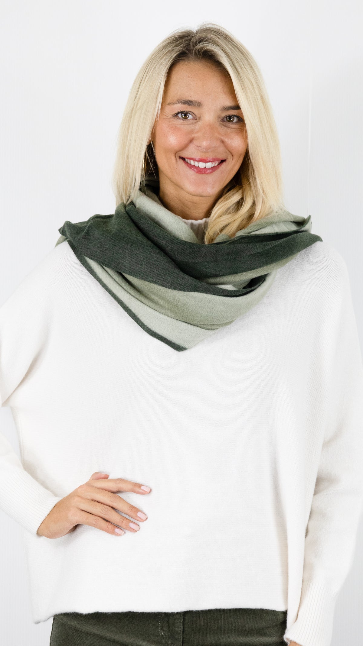 ETOLE KAKI MAILLE EPAISSE VOUS 67609#color_850/VERT FONCE
