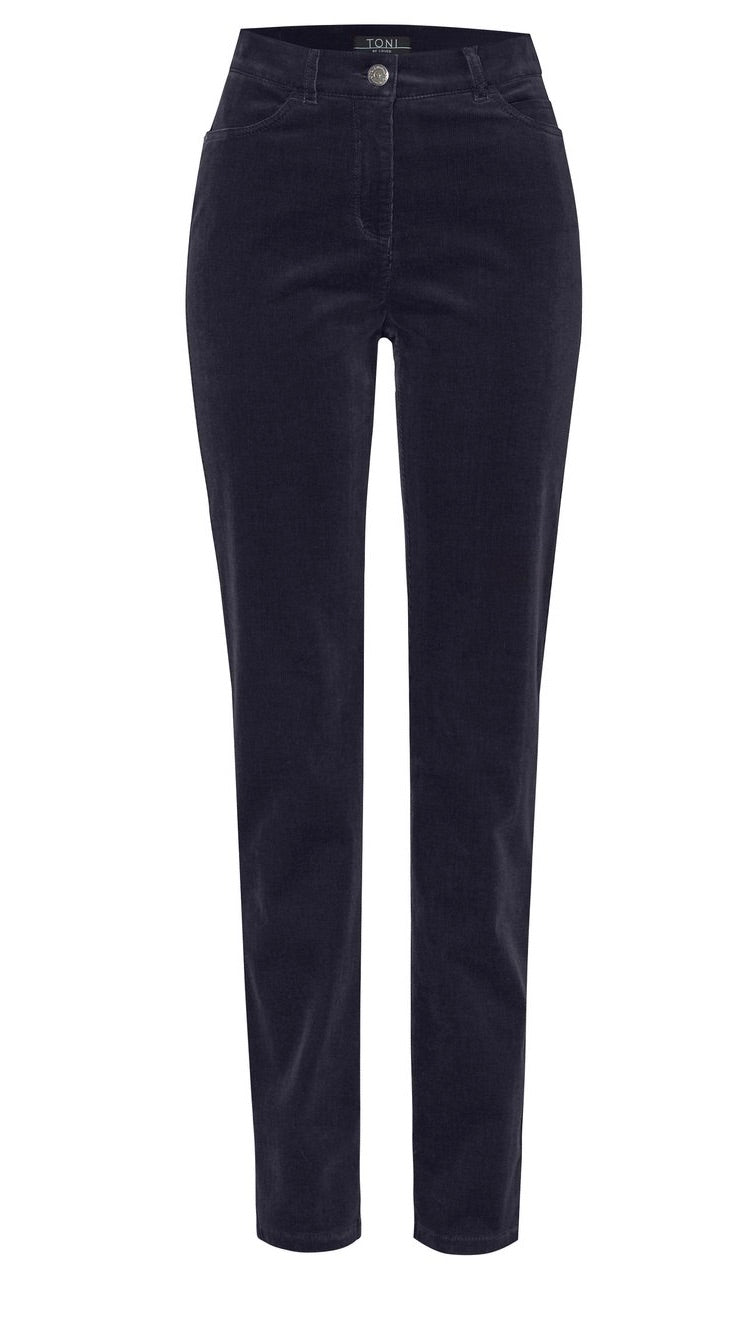 JEANS EN VELOURS POUR FEMME TONI 31-01 1225-22 BE LOVED#COLOR_59/DARK BLUE