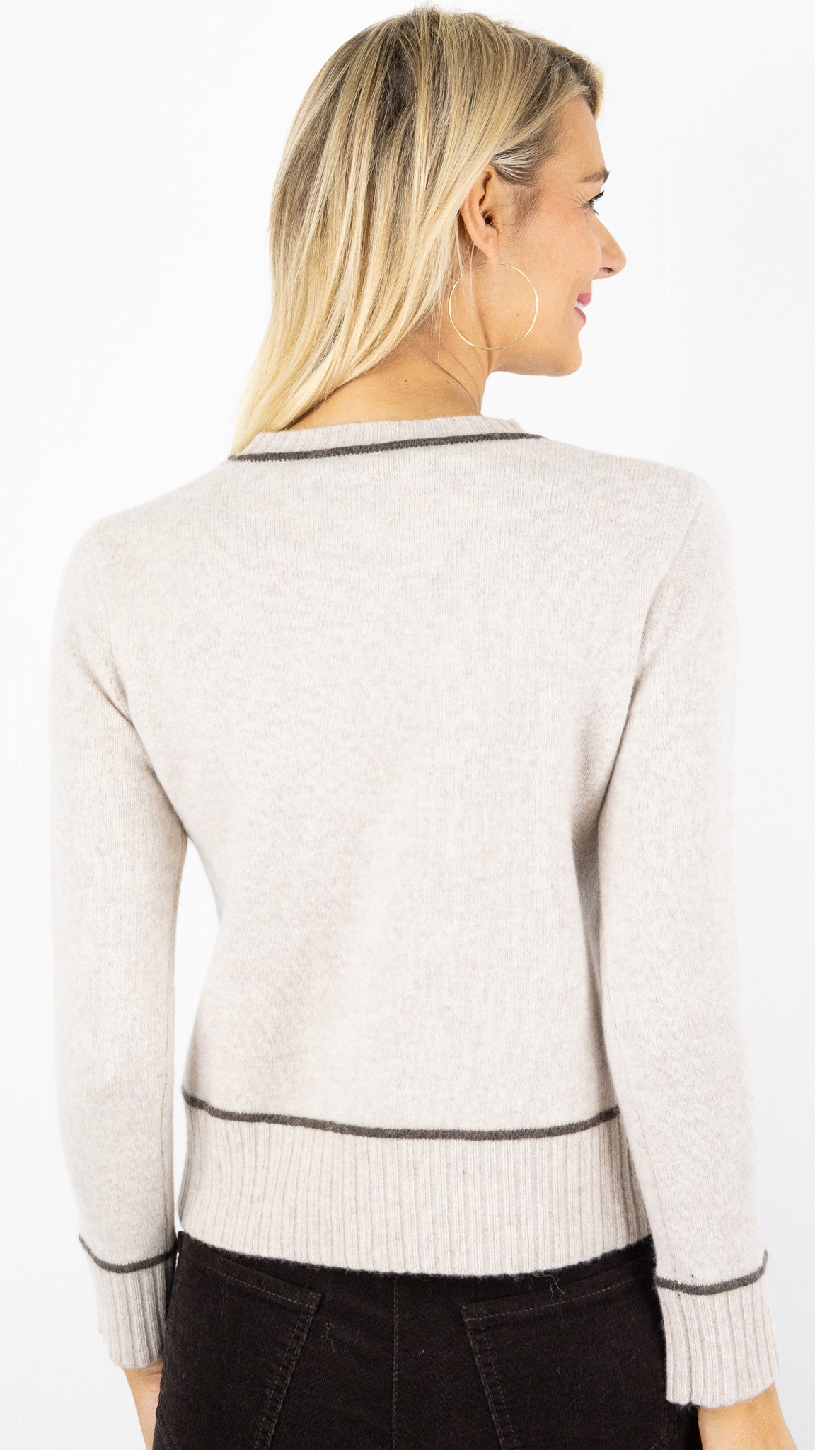 PULL DROIT EN LAINE POUR FEMME VOUS 31587##COLOR_BEIGE