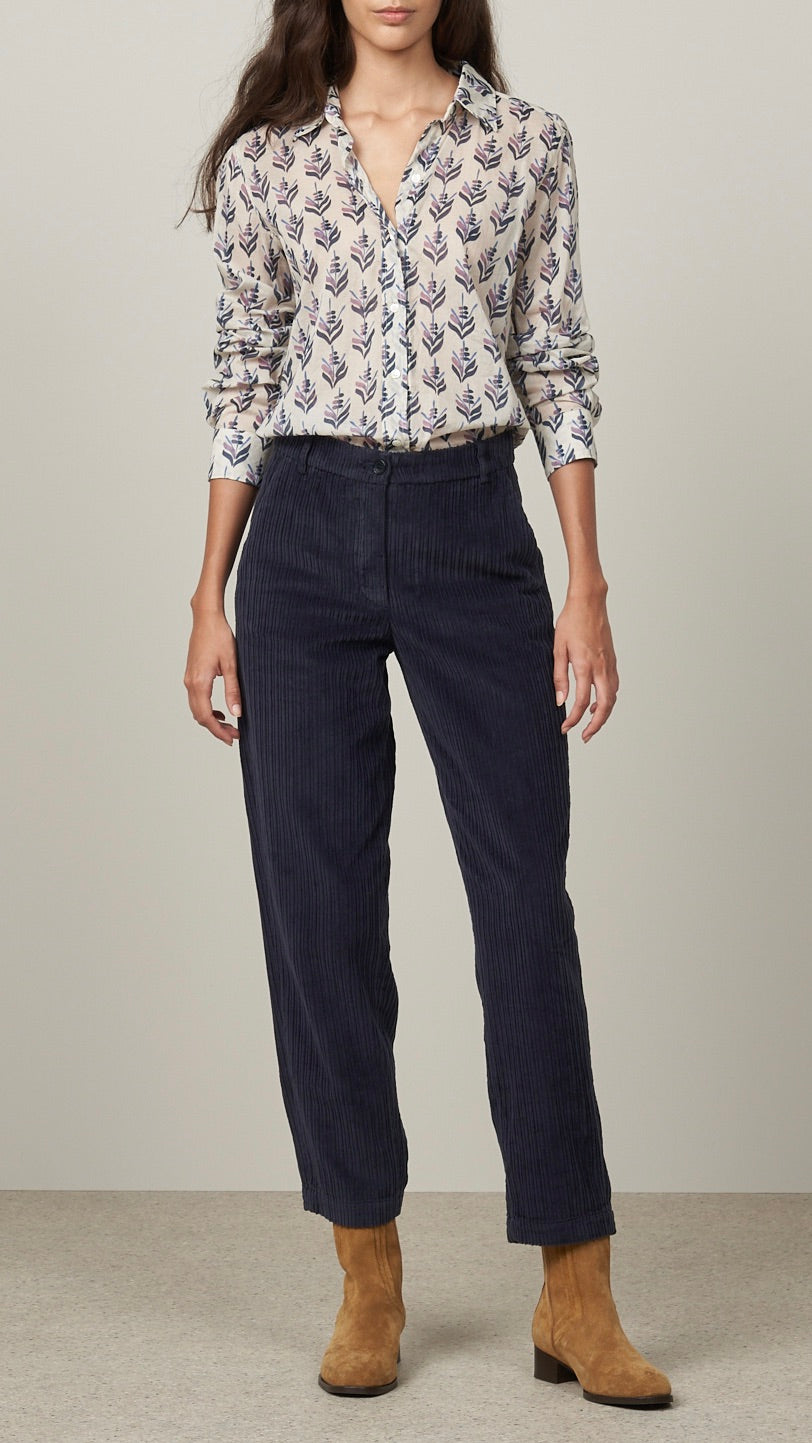 CHEMISE IMPRIMEE COTON HARTFORD CORAZ BACH624 RAW WHITE