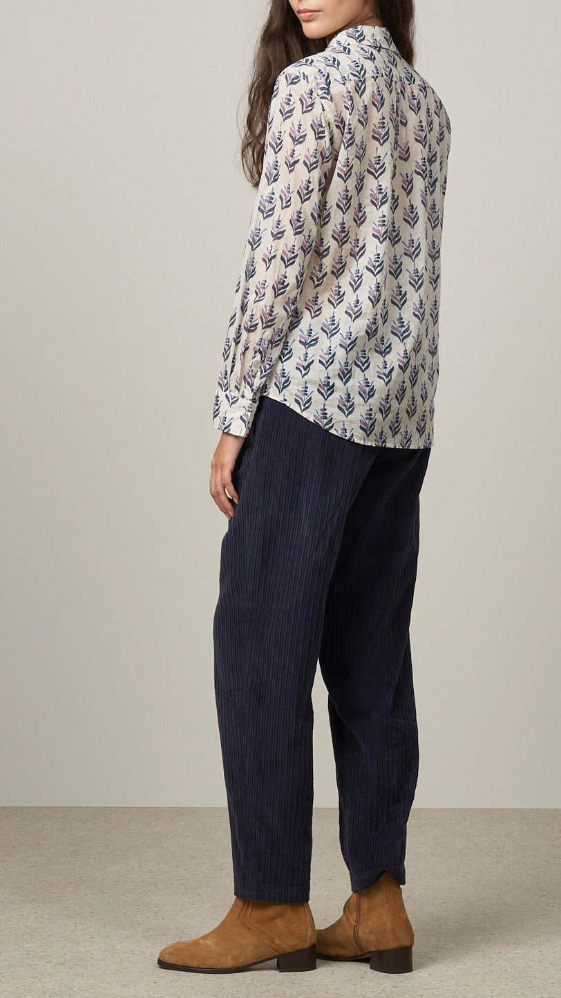 CHEMISE IMPRIMEE COTON HARTFORD CORAZ BACH624 RAW WHITE