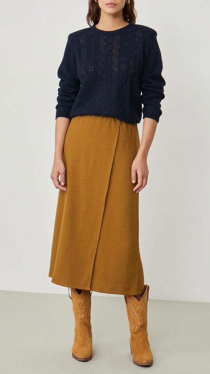 PULL COL ROND TORSADE MELINE HARRIS WILSON MARINE