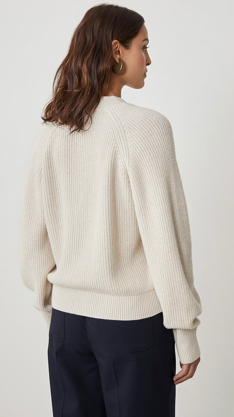 GILET V BOUTONS HARRIS WILSON MONIQUE ECRU
