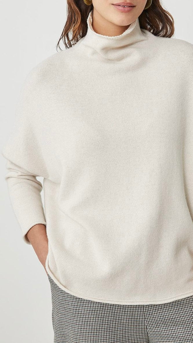 PULL AMPLE COL MONTANT HARRIS WILSON MONALISA ECRU