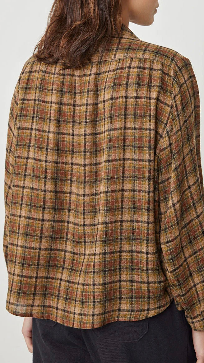 BLOUSE A CARREAUX AVRIL HARRIS WILSON CAR AMBRE
