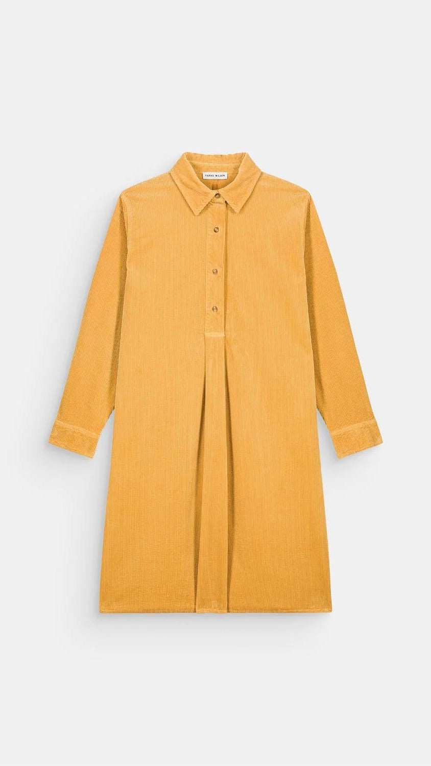 ROBE CHEMISE EN VELOURS COTELE ARIELLE HARRIS WILSON TOURNESOL AMBRE