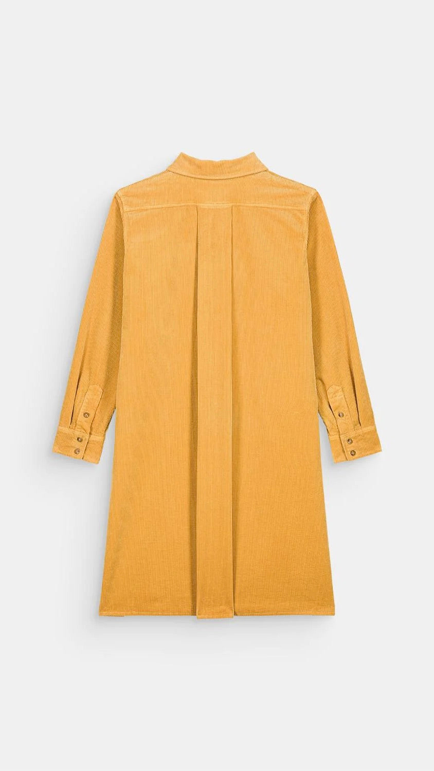 ROBE CHEMISE EN VELOURS COTELE ARIELLE HARRIS WILSON TOURNESOL AMBRE