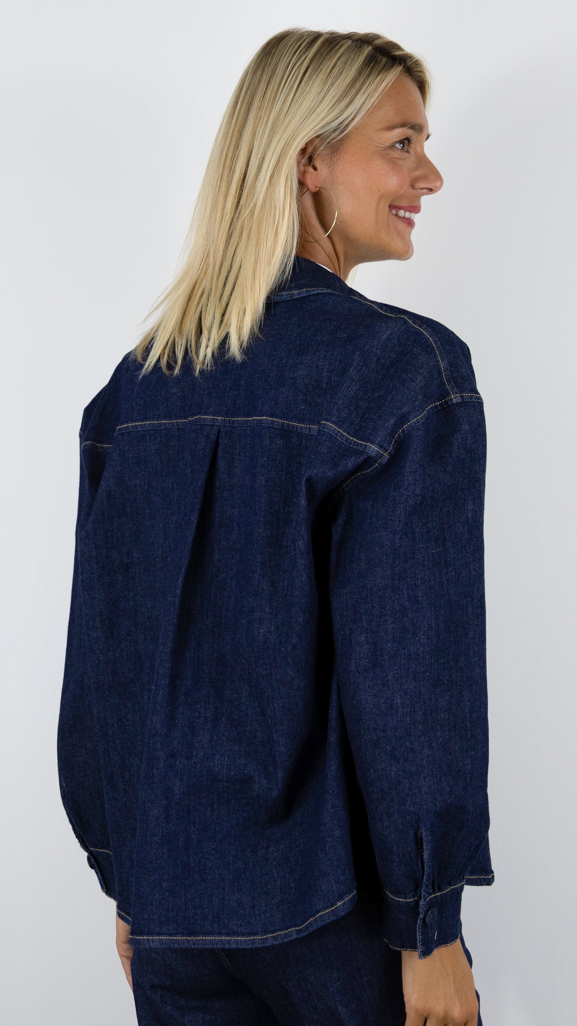 SURCHEMISE VESTE EN JEANS CAROLINE BISS 4616 POUR FEMME