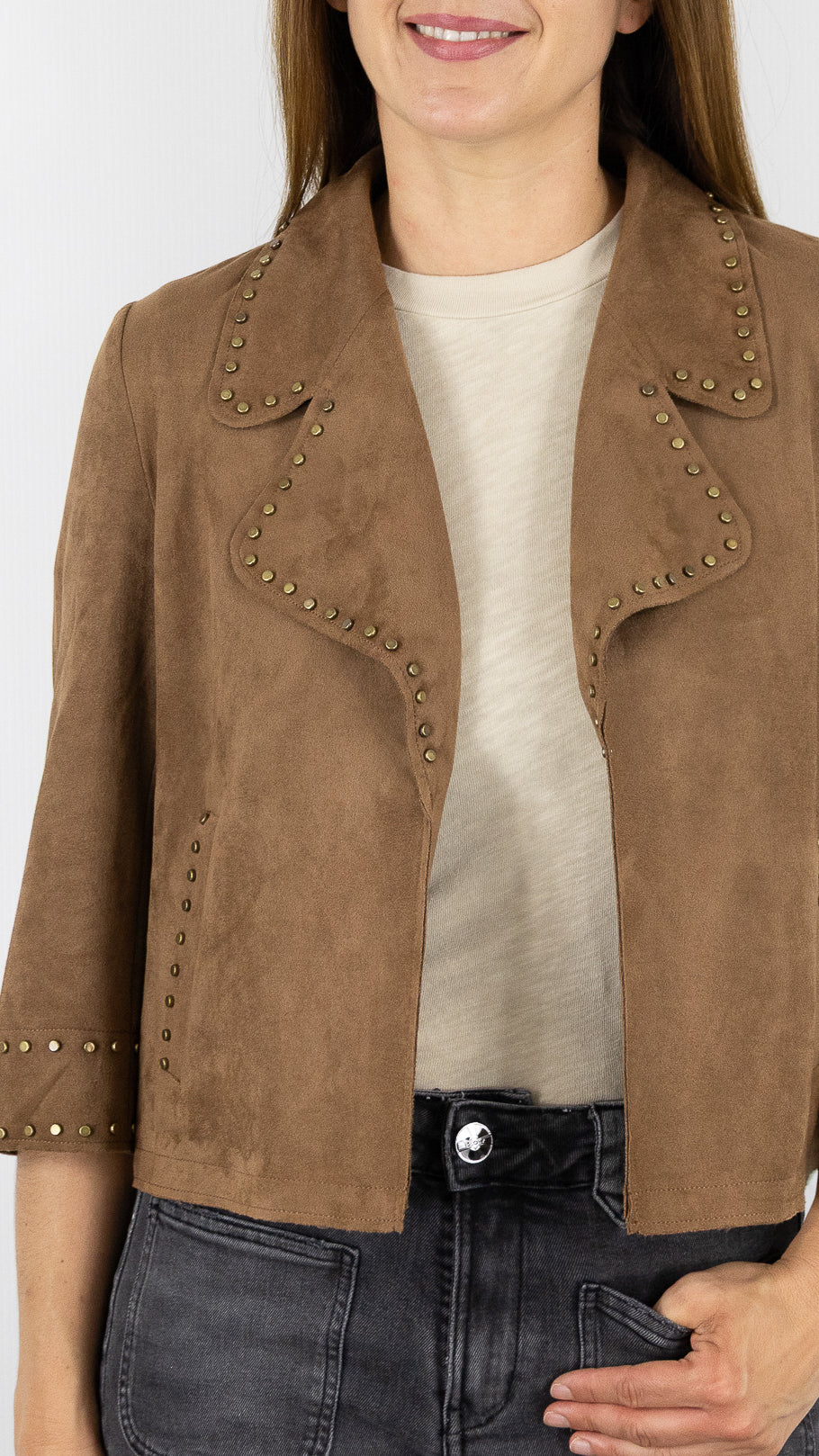 PERFECTO EN SUEDINE CLOUTE CAMEL  BETTY BARCLAY 4612/1673