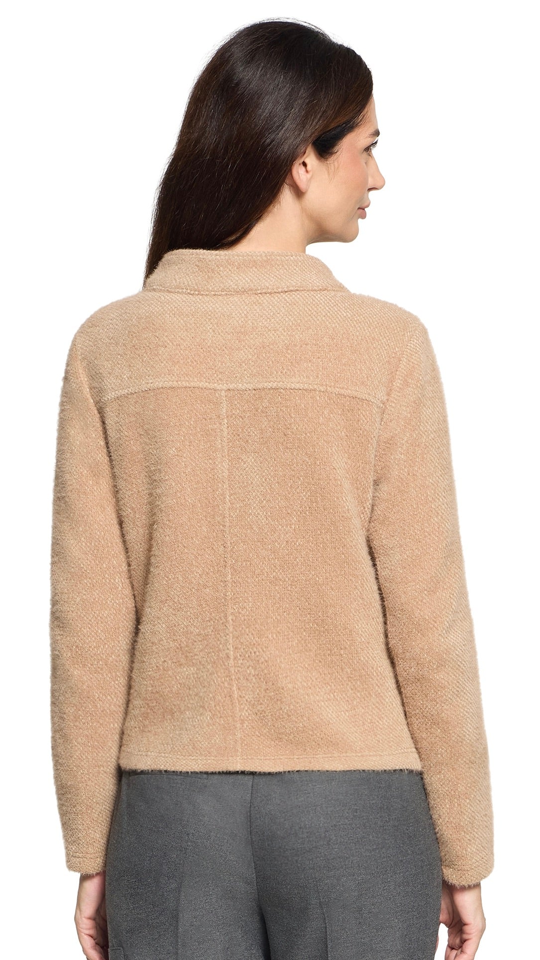 VESTE COURTE MAILLE FEMME BETTY BARCLAY 4634/1653#COLOR_7030/CAMEL