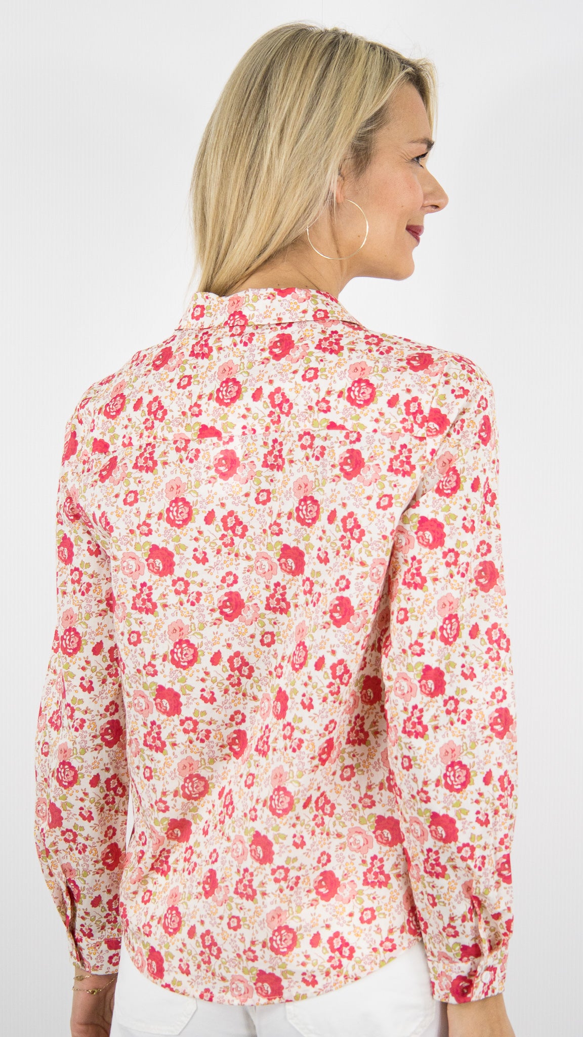 CHEMISE EN COTON FLEURIE POUR FEMME YCOO 4710B